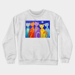 Smiling cats Crewneck Sweatshirt